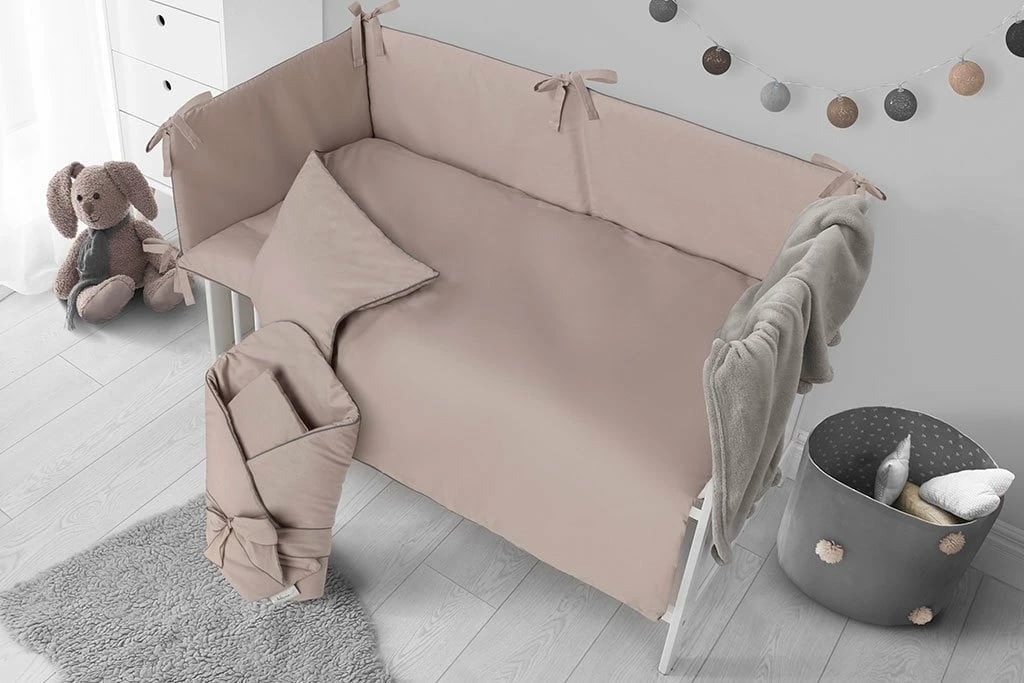 komplet shtrati bebe, Belisima, Palermo 100/135, 100% pambuk, ngjyrë latte, set 3 pjesë