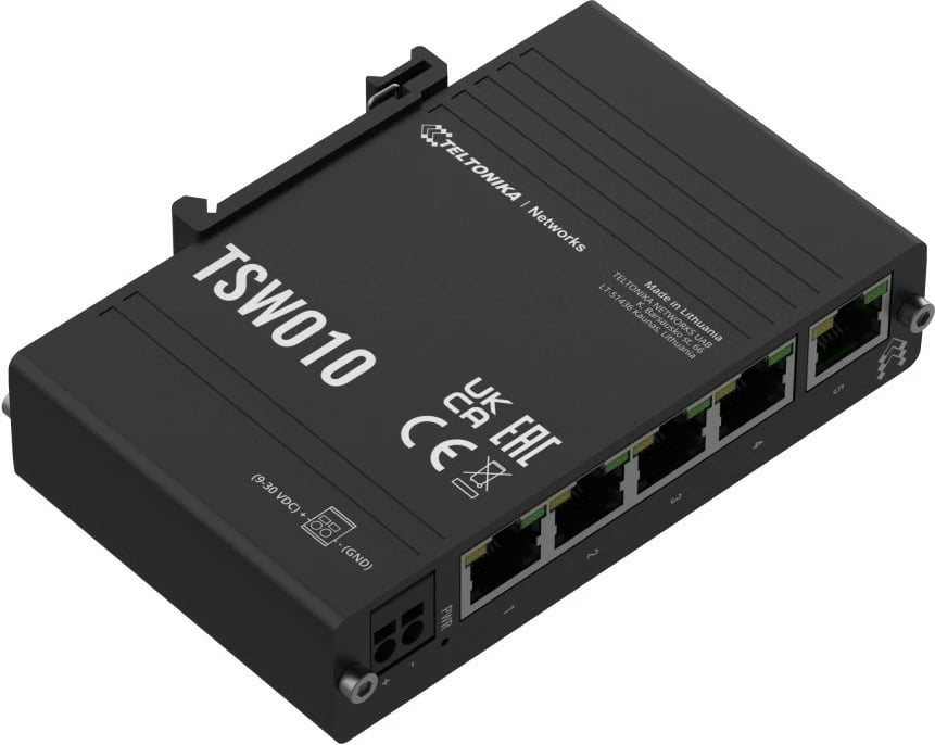 Switch industrial TELTONIKA TSW010, 5 porta RJ45, 10/100Mbps, i zi