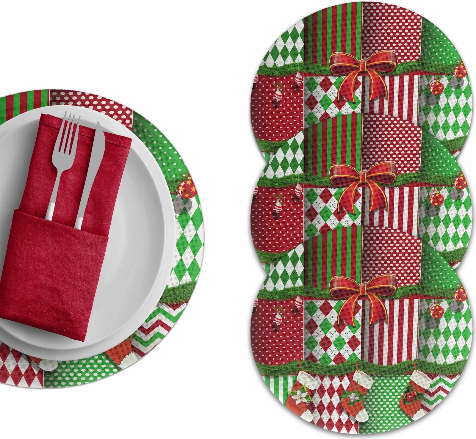 Set nënshtruesish tavoline, shumëngjyrësh, Hermia Concept, 3020Supla, 4 copë, 37cm