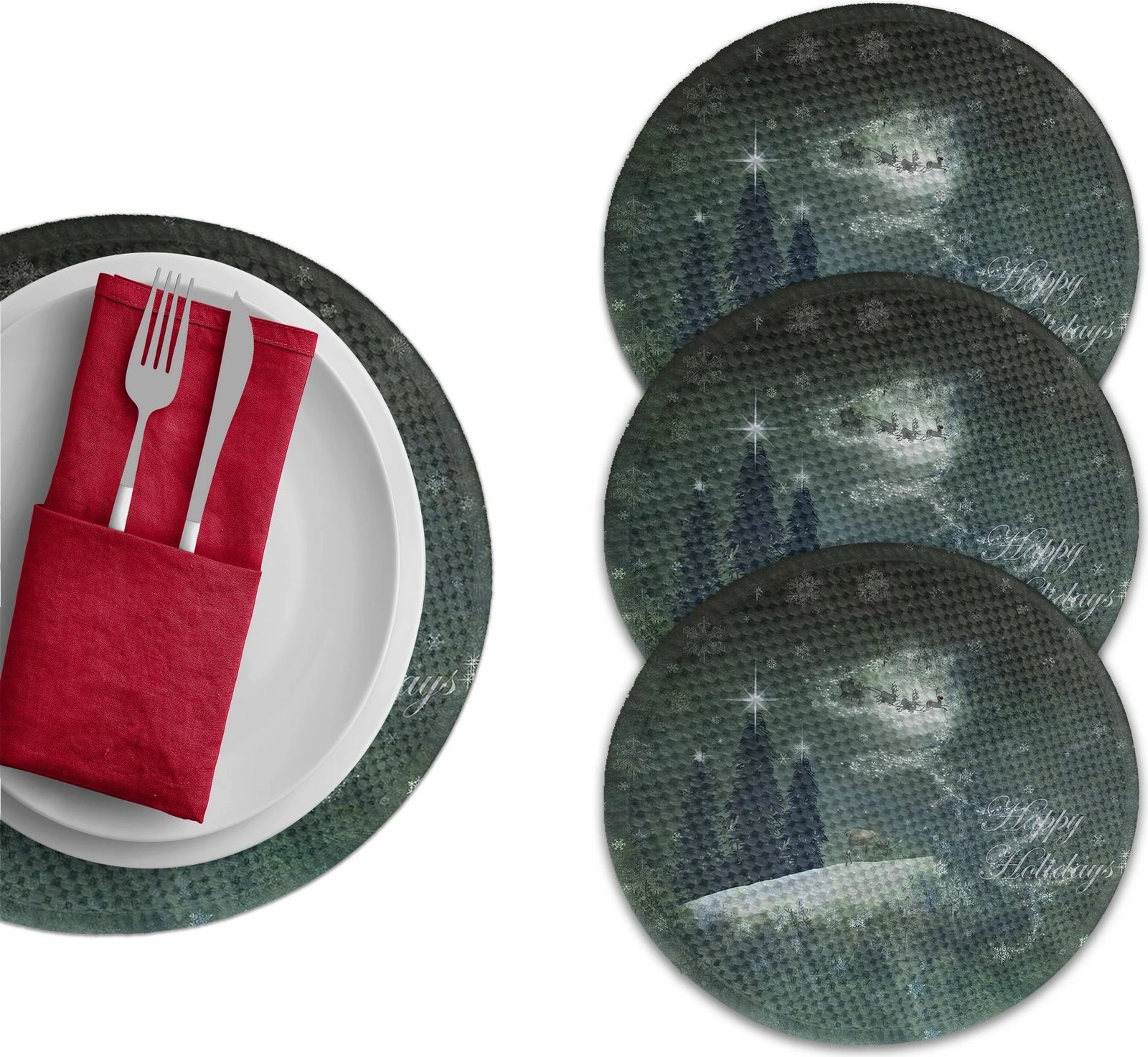 Ndamëse tavoline Hermia Concept, 3655Supla, shumëngjyrëshe, 37cm, 4 copë