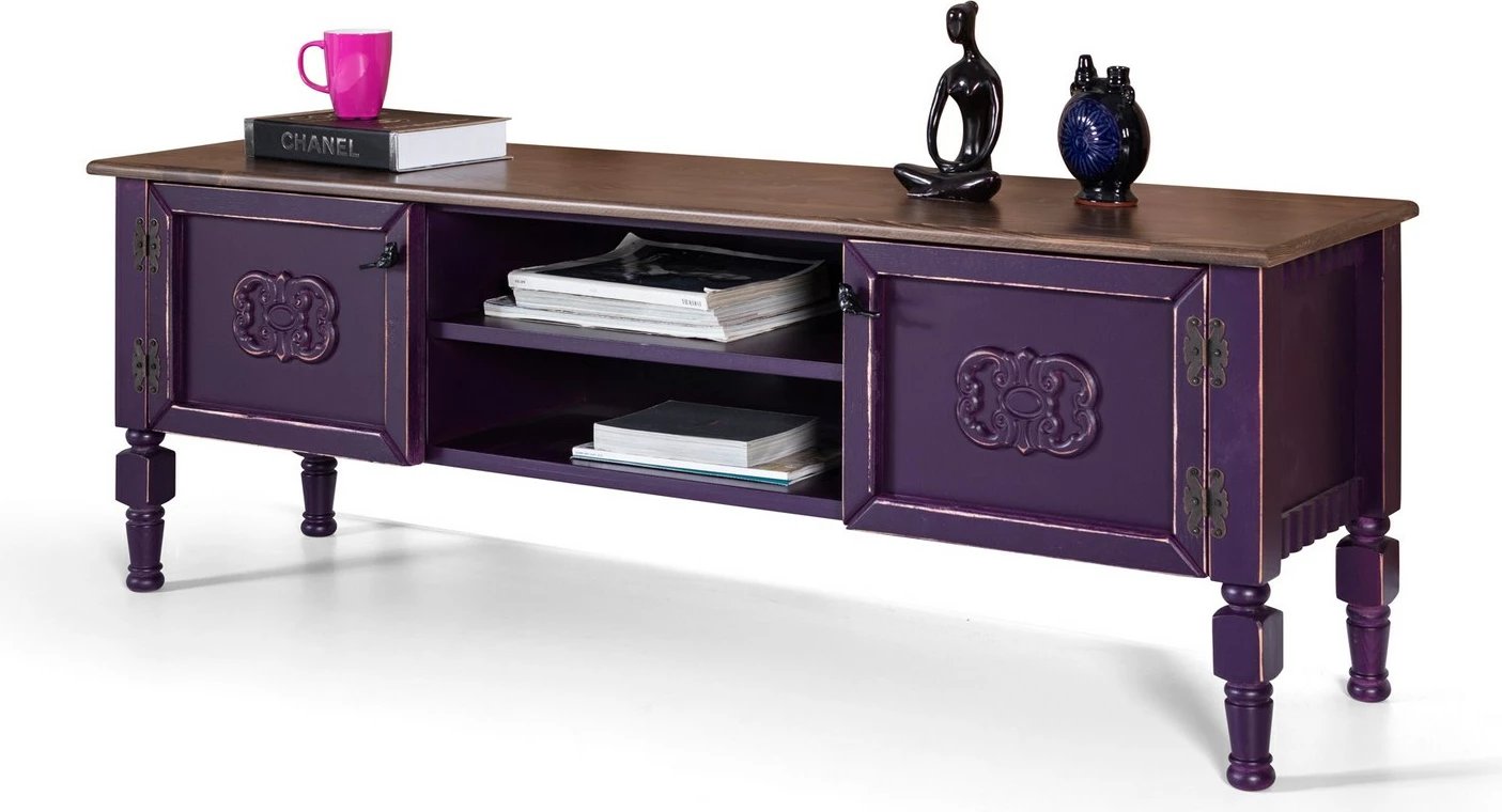 Komodë TV Hanah Home, Ada TV, ngjyrë e purpurt