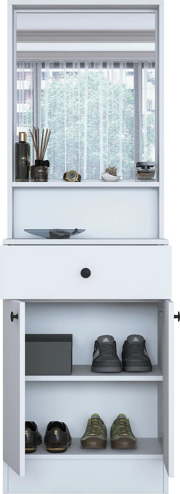 Stendë për korridor, e bardhë, Skye Decor, P6 - 3293