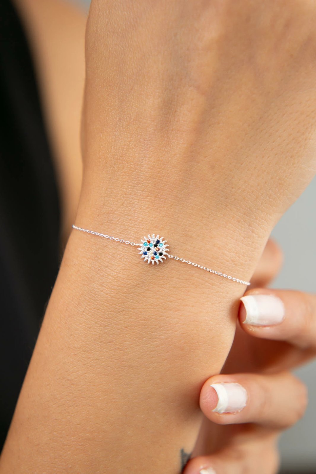 Byzylyk argjendi Elika Silver, shumëngjyrësh, FA182381