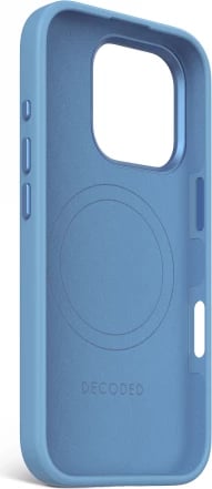 Mbështjellës Decoded për iPhone 16 Pro, silikon, MagSafe, kaltër
