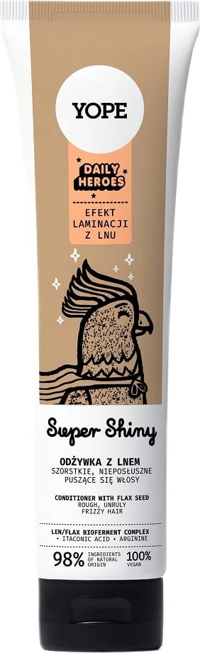 Kondicioner për flokë Yope Daily Heroes Super Shiny për femra 170ml