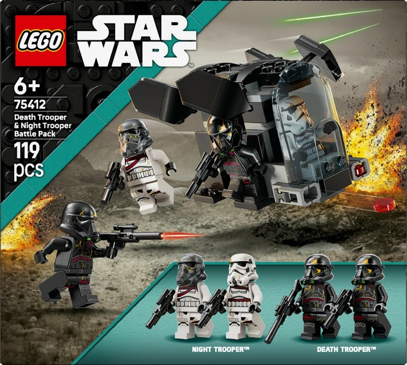 Set LEGO Star Wars 75412 Death Trooper & Night Trooper, 119 pjesë, i vogël