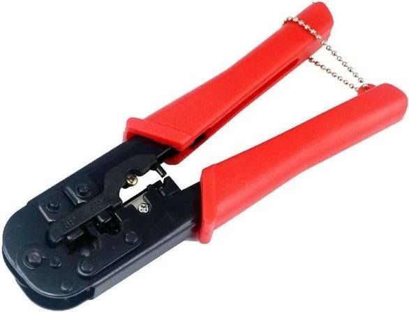 Vegël krimpimi Gembird T-WC-01 për RJ45/RJ12/RJ11, e zezë/kuqe