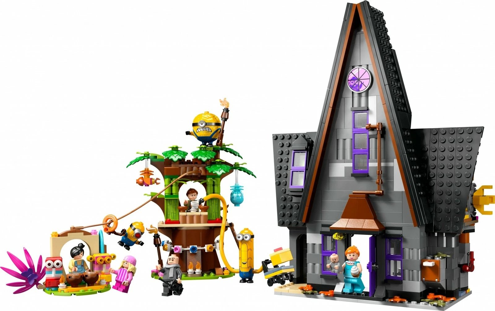 Set LEGO Minions Gru's Family Residence 75583, 868 pjesë, plastikë, për fëmijë, shumëngjyrësh