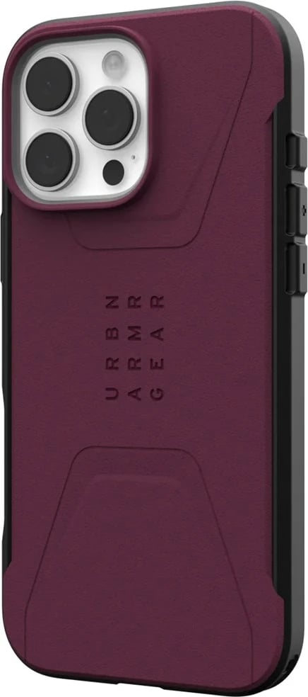 Mbështjellës Urban Armor Gear Civilian për celular, për Apple, 6.9", Bordeaux