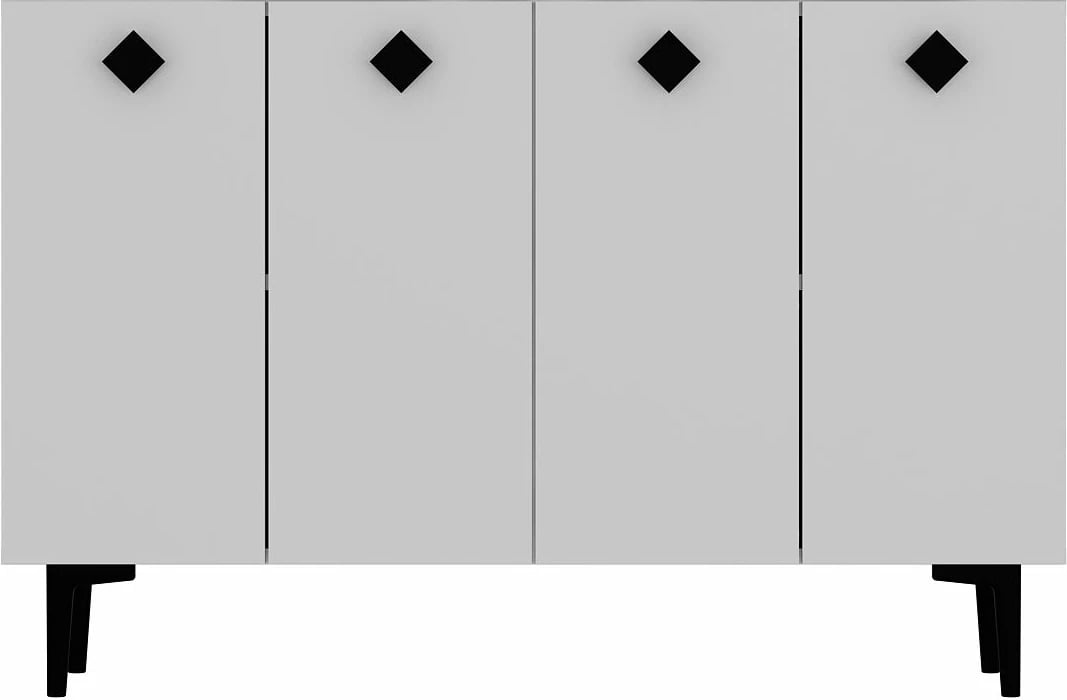 Konsol Skye Decor, e bardhë, e zezë