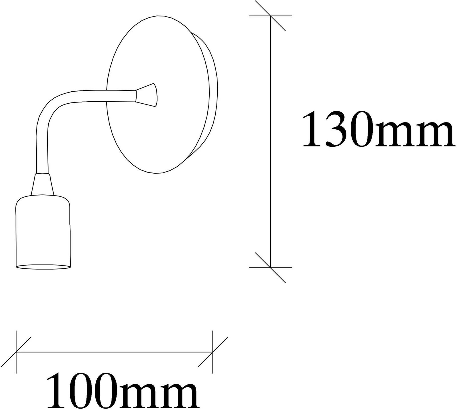 Llambë muri industriale, trup metalik, bazë druri, ngjyrë e zezë, Dartini MR-735 Llambë muri industriale, trup metalik, bazë druri, ngjyrë e zezë, Dartini MR-735