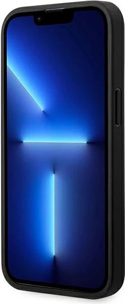Mbështjellës BMW Leather Carbon për iPhone 14 Pro 6.1", i zi