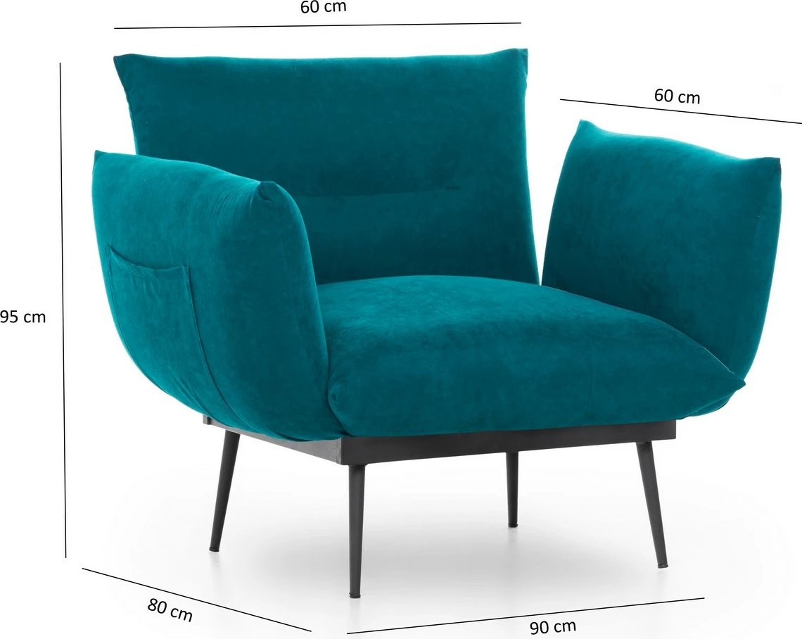 Karrige krahu, ngjyrë jeshile petrol, Jax Solo, GR124