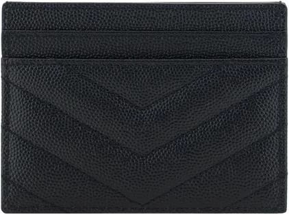 Mbajtëse kartelash Saint Laurent, e zezë