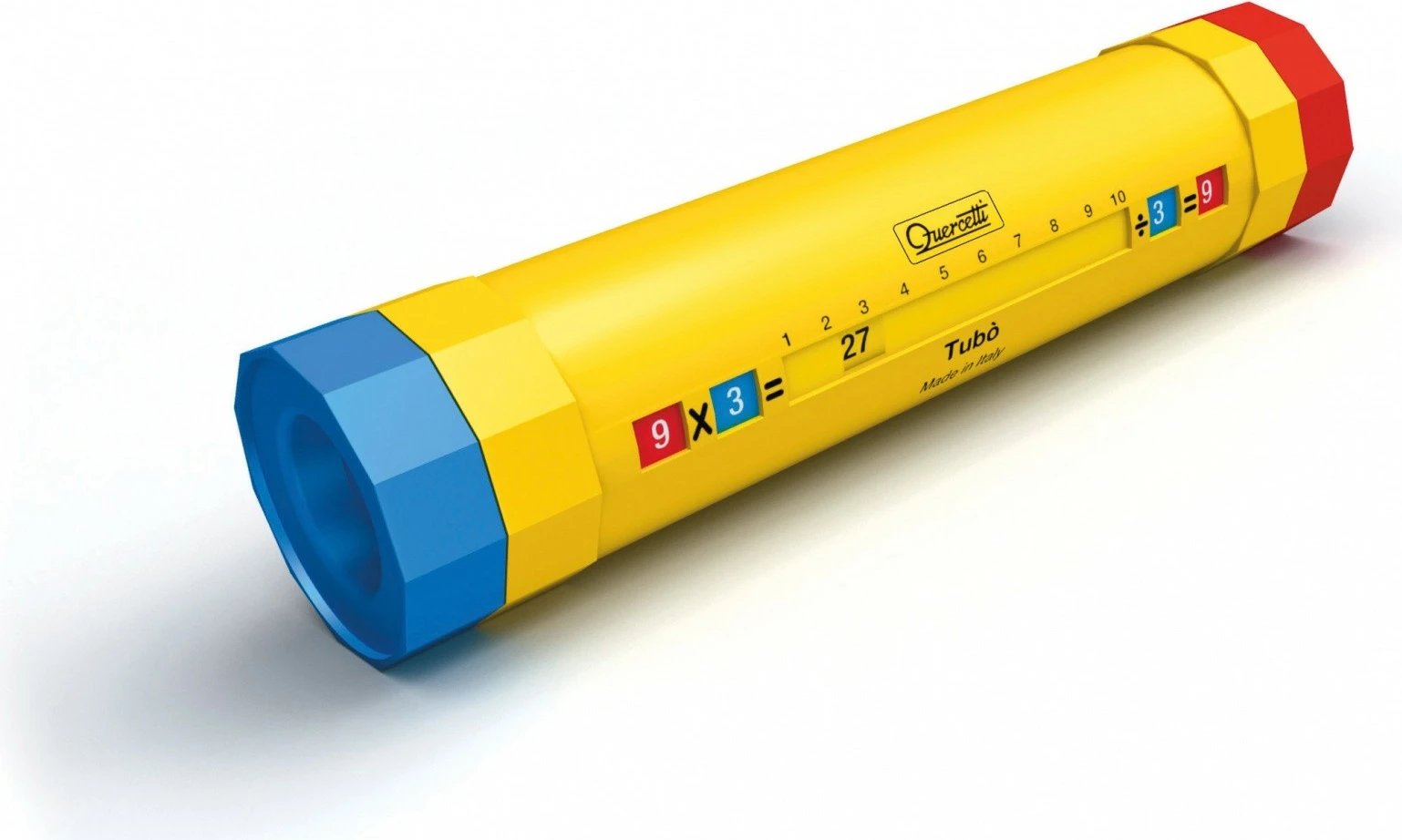 Lodër edukative Quercetti Tubo Pitagorico, për mësimin e tabelës së shumëzimit, për fëmijë 5+