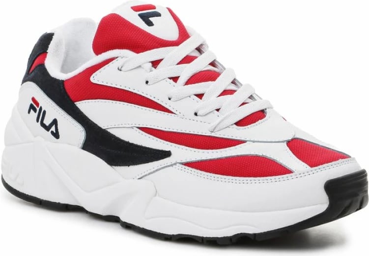 Atlete për meshkuj Fila V94M Low, të bardha me të kuqe