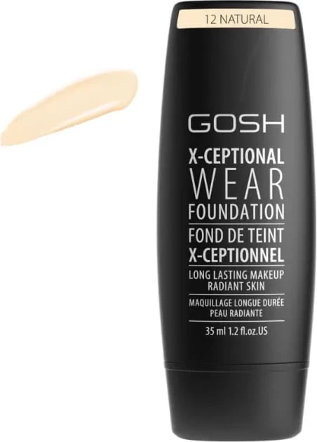 Fondatinë GOSH X-Ceptional Wear Long Lasting 12 Natural unisex 35ml