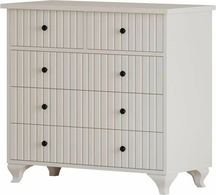 Komodë Skye Decor, ngjyrë e bardhë mat, RB-185-09