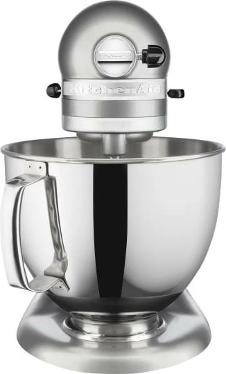 makinë kuzhine KitchenAid Artisan 5KSM175PSECU, përzierje planetare, 4.8L + tas rezervë 3L, 10 shpejtësi, kokë e lëvizshme, argjend Contour