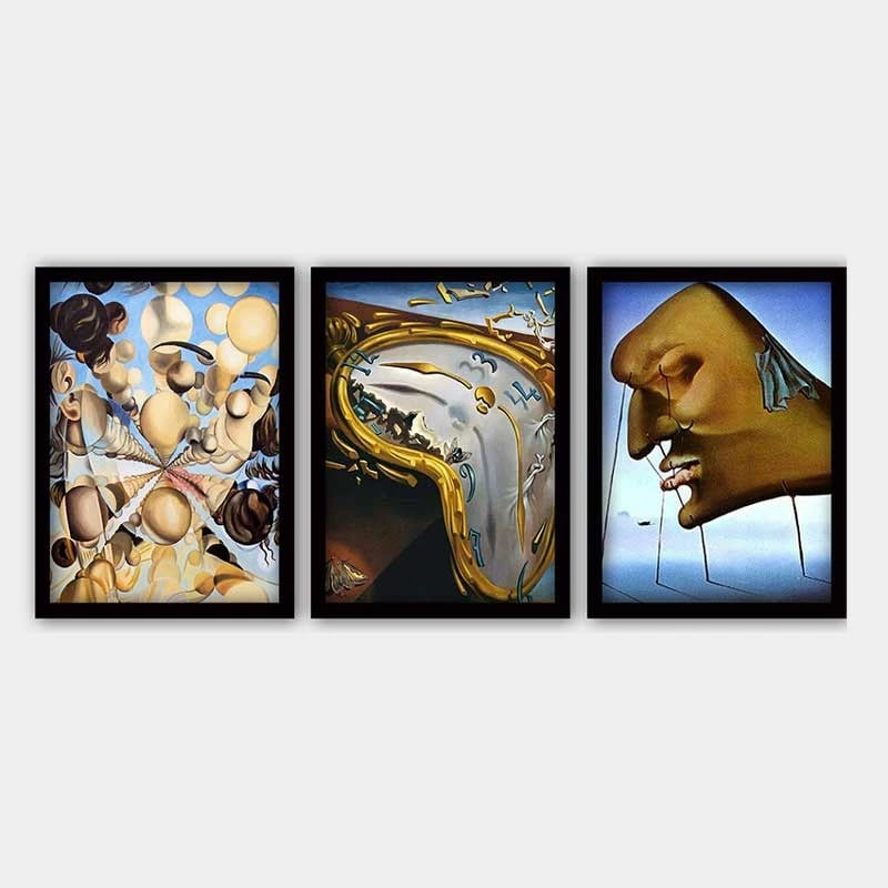 Pikturë dekorative me kornizë (3 copë), Wallity, 3SC_UN54434_3545