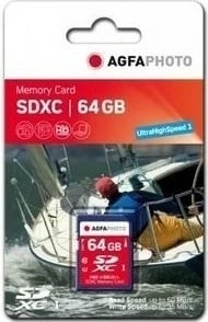 Kartelë memorie AgfaPhoto SDXC 64GB, Class 10, multikolor
