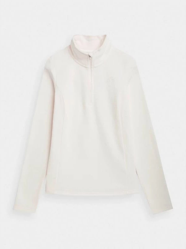 Duks pa kapuç për femra 4F, ngjyrë krem