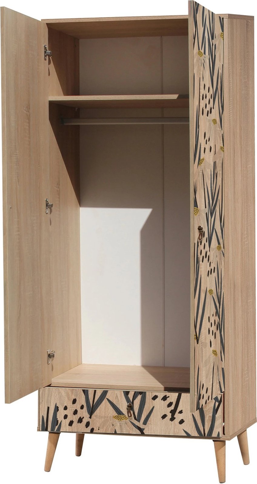 Dollap Hanah Home City Gardrop Daisy, shumëngjyrësh, 80x190x45cm