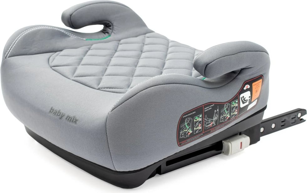 Sedilje veture për fëmijë, Baby Mix, Hero Plus i-Size ISOFIX, 125–150 cm, gri