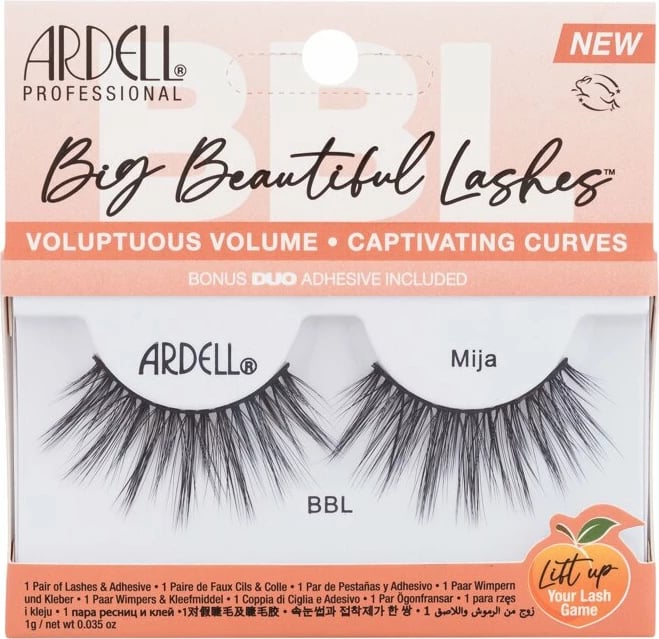 Qerpikë të rremë për femra Ardell Big Beautiful Lashes Mija e zezë 1 copë