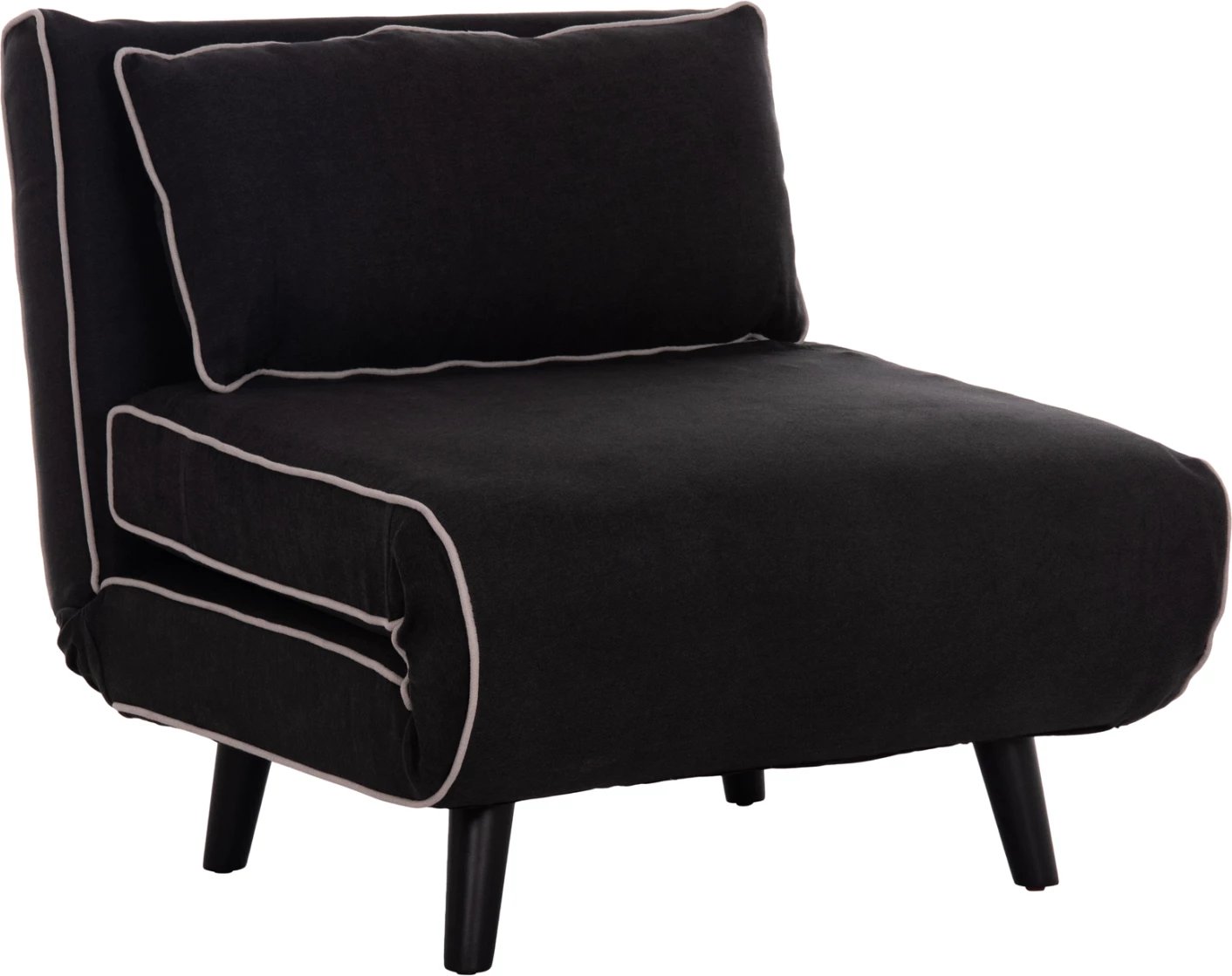 Fotel-krevat BRAXTON, material i zi, FH8425.03, 78x88x78cm