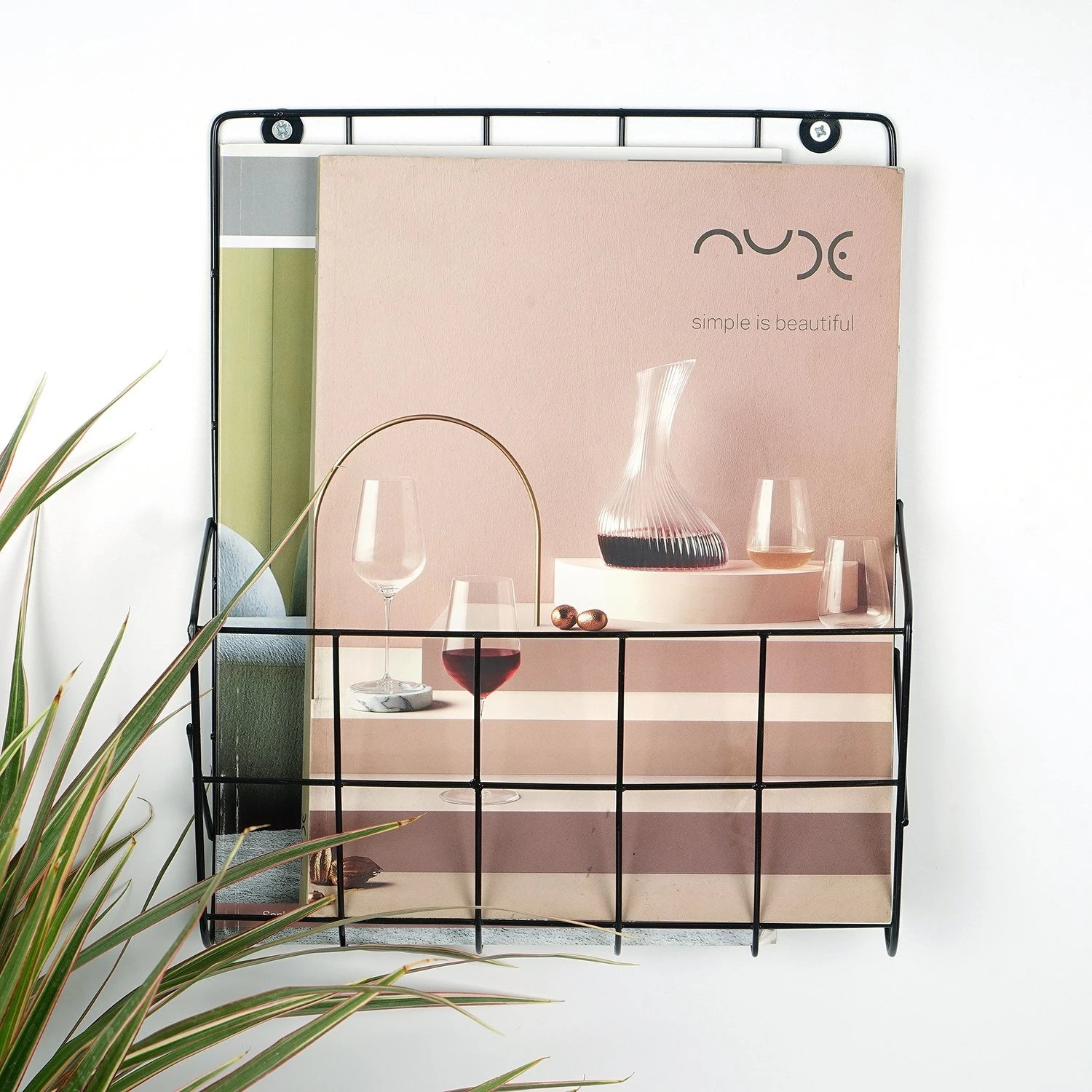 Organizues muri Wallity, WR086, metal i zi, 26x29x10 cm