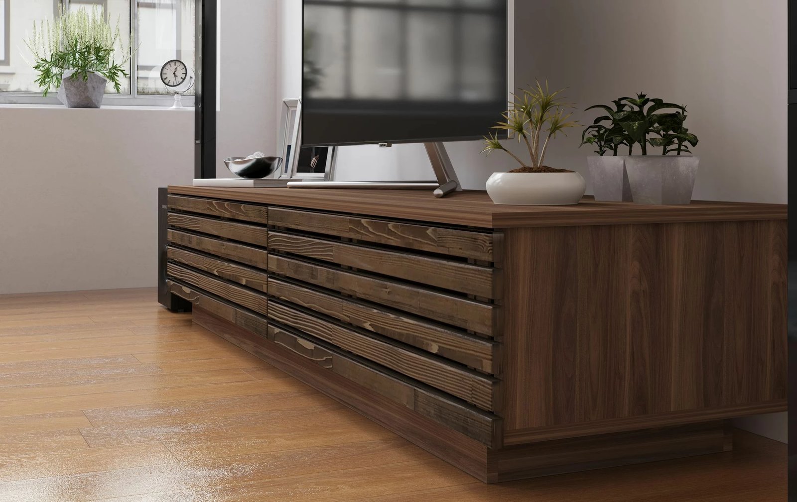 Komodinë TV Skye Decor, dru lisi, Rb-168