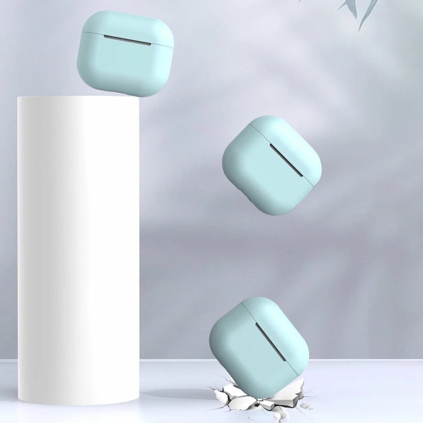 Mbështjellës Hurtel për AirPods Pro, silikon, Blu