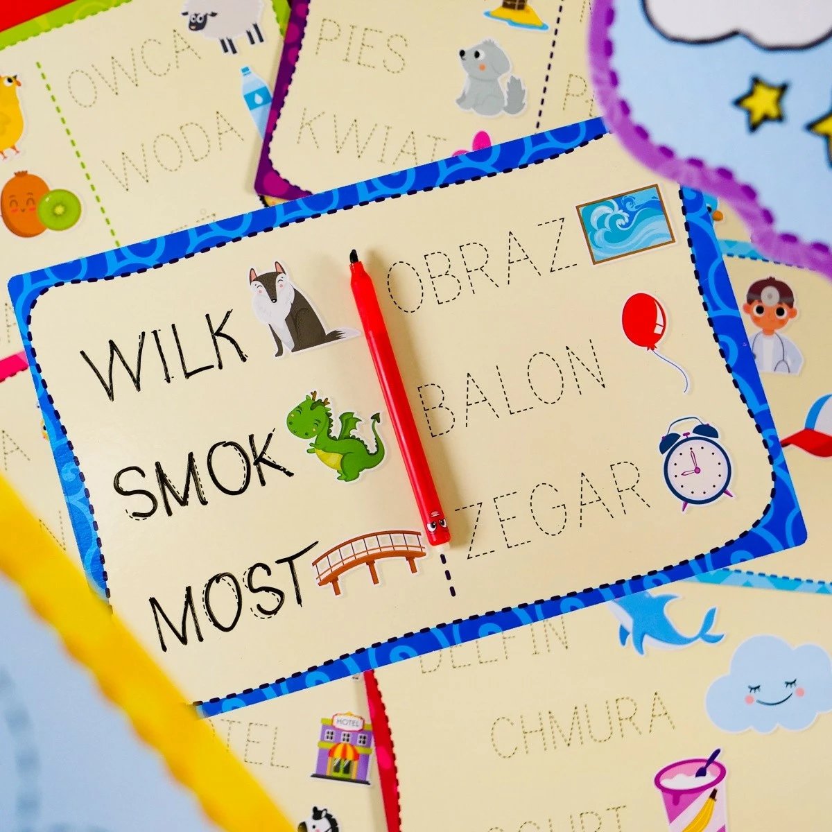 set edukativ shkrimi, Lisciani 304-PL97081, stilolaps ergonomik, 18 tabela, 3+