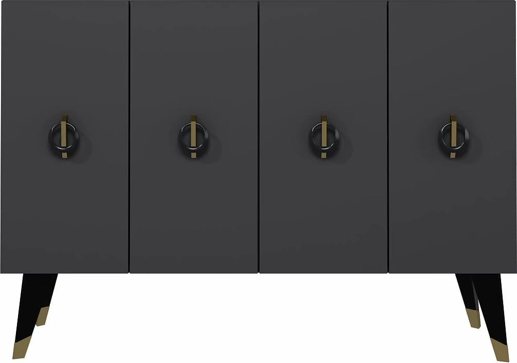 Konsol Skye Decor, anthracite, e zezë, ari, 8183KM-32