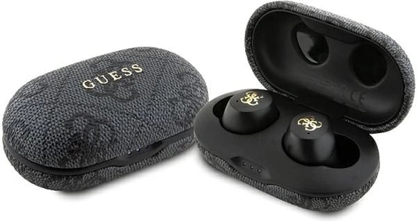 Kufje Guess 4G Metal TWS me ENC, stacion karikimi, të zeza Kufje Guess 4G Metal TWS me ENC, stacion karikimi, të zeza