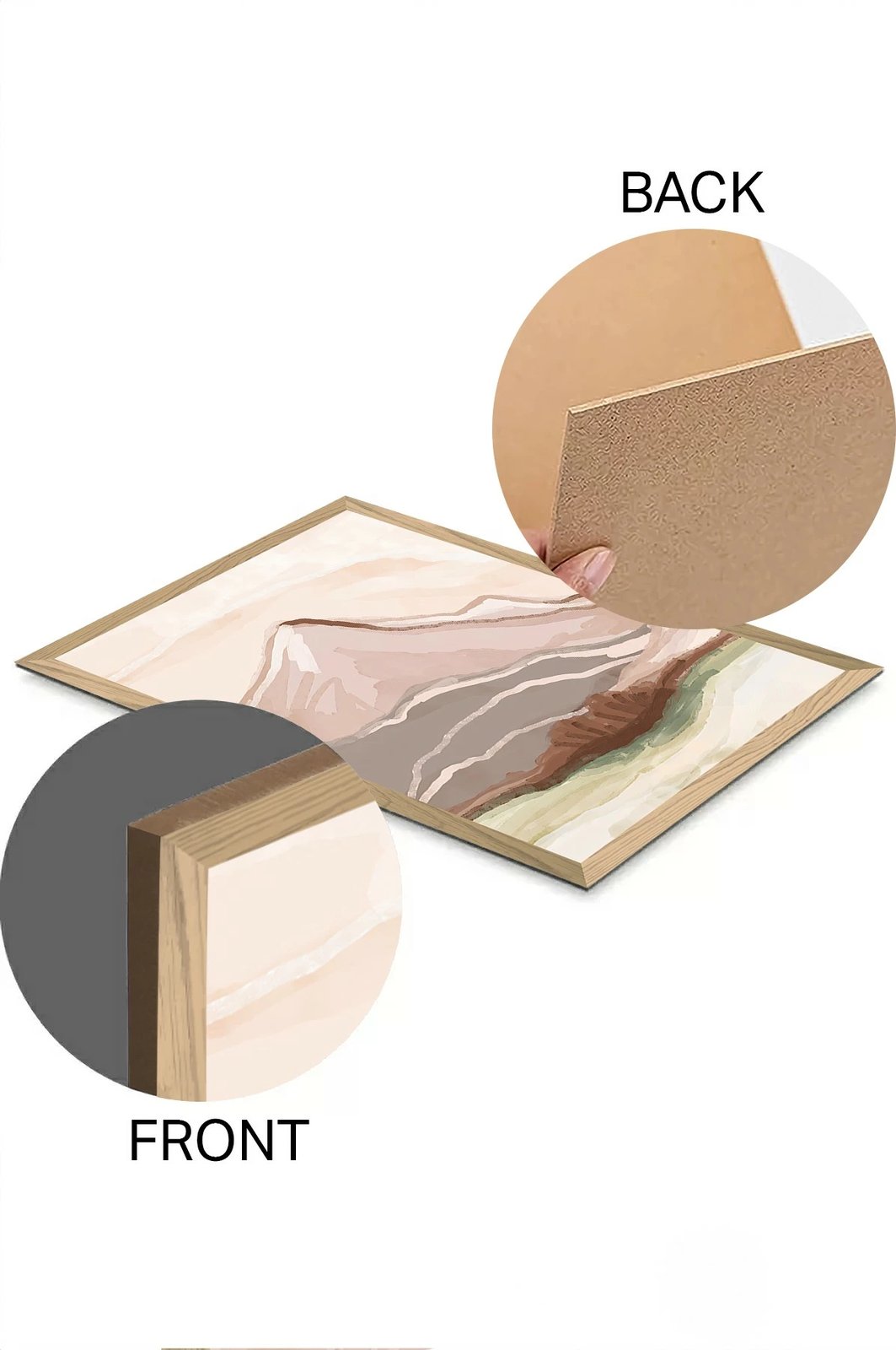 Pikturë dekorative për mur, shumëngjyrëshe, Wallity, Tekhammdf132, 33x48cm