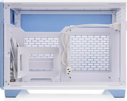Kasë, Thermaltake, TR100 Mini, Mini-ITX Mini Tower, USB-C, pa PSU, GPU deri 360 mm, blu (Hydrangea Blue)