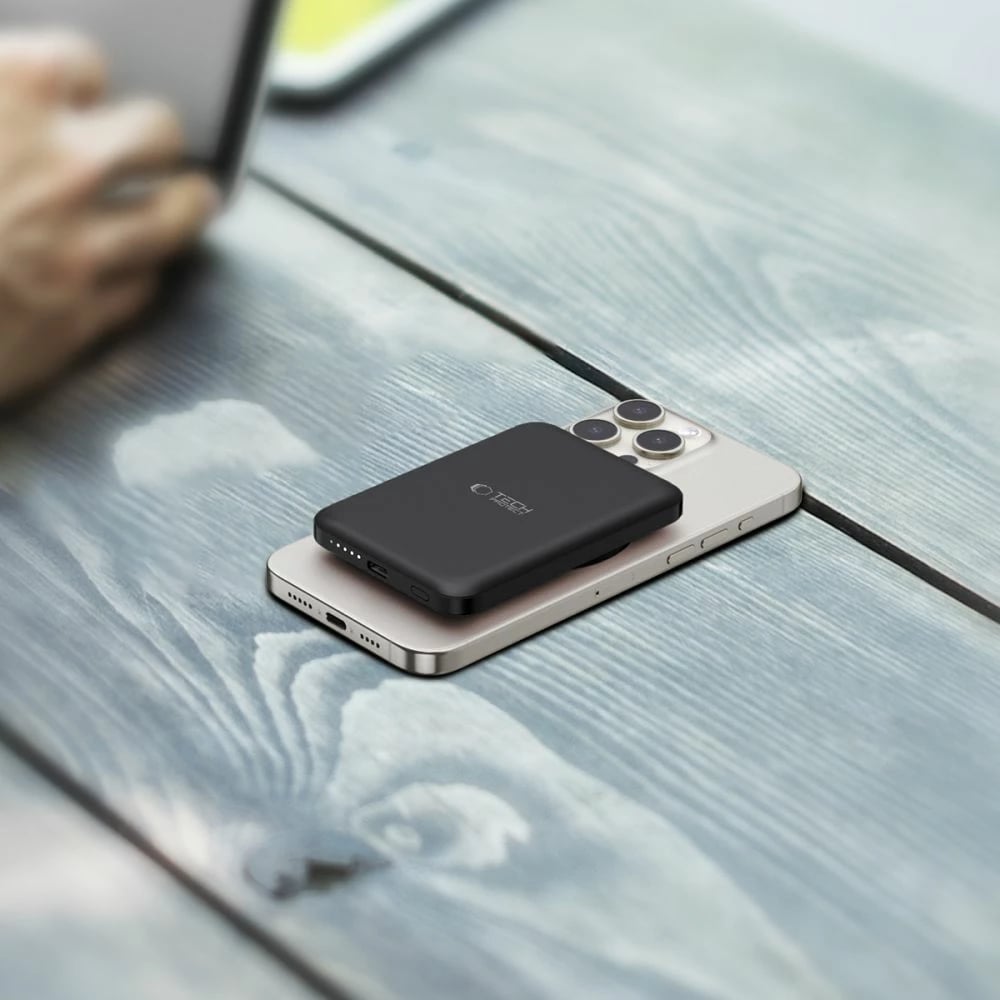 Powerbank Tech-Protect LifeMag PB10, 5000mAh, MagSafe, USB-C, e zezë