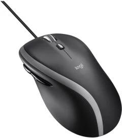Maus, Logitech, M500s Advanced (910-005784), USB 2.0, me butona anësorë, me kabllo, e zezë