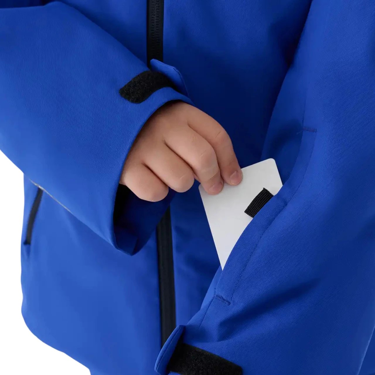 Jakne skijimi për djem 4F, kaltër