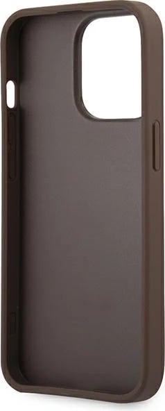 Mbështjellës Guess GUHCP14L4GMGBR për iPhone 14 Pro 6.1", hardcase, kafe Mbështjellës Guess GUHCP14L4GMGBR për iPhone 14 Pro 6.1", hardcase, kafe