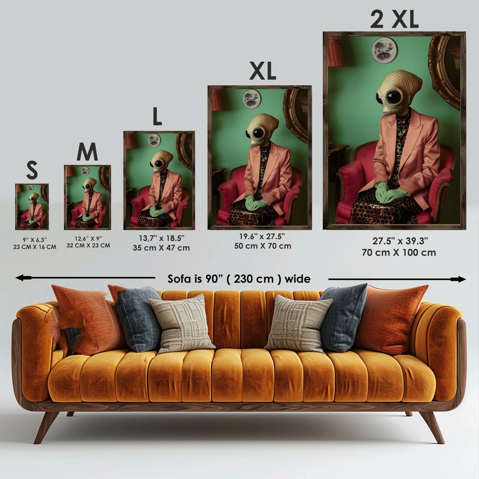 Pikturë dekorative me kornizë MDF, Wallity, GE242-L, shumëngjyrëshe