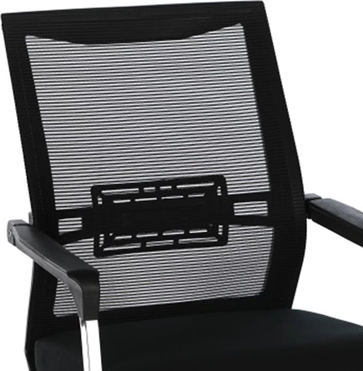 Karrige vizitori për zyre, kromatike,, metalike-me rrjetë, e zezë