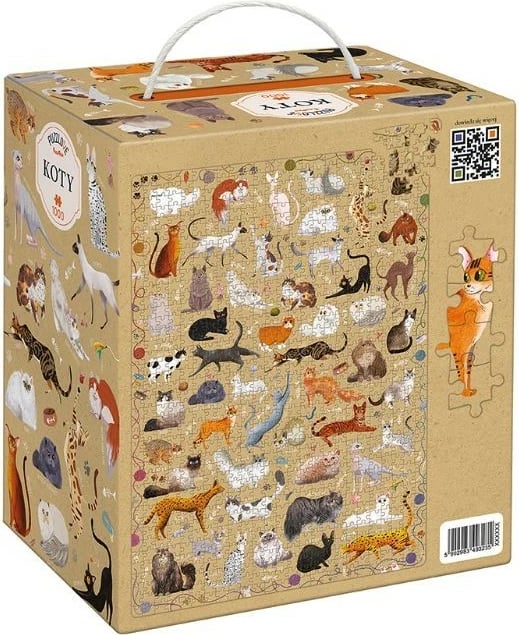 Puzzle CzuCzu Puzzlove Cats 1000 pjesë, shumëngjyrësh