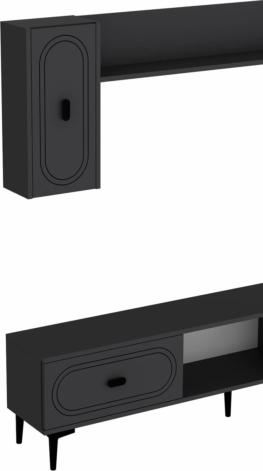 Njësi TV Skye Decor, ngjyrë antracit