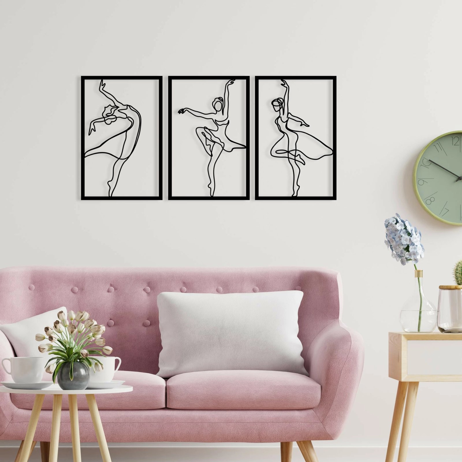 Aksesor dekorativ metalik për mur, Wallity, Zumra