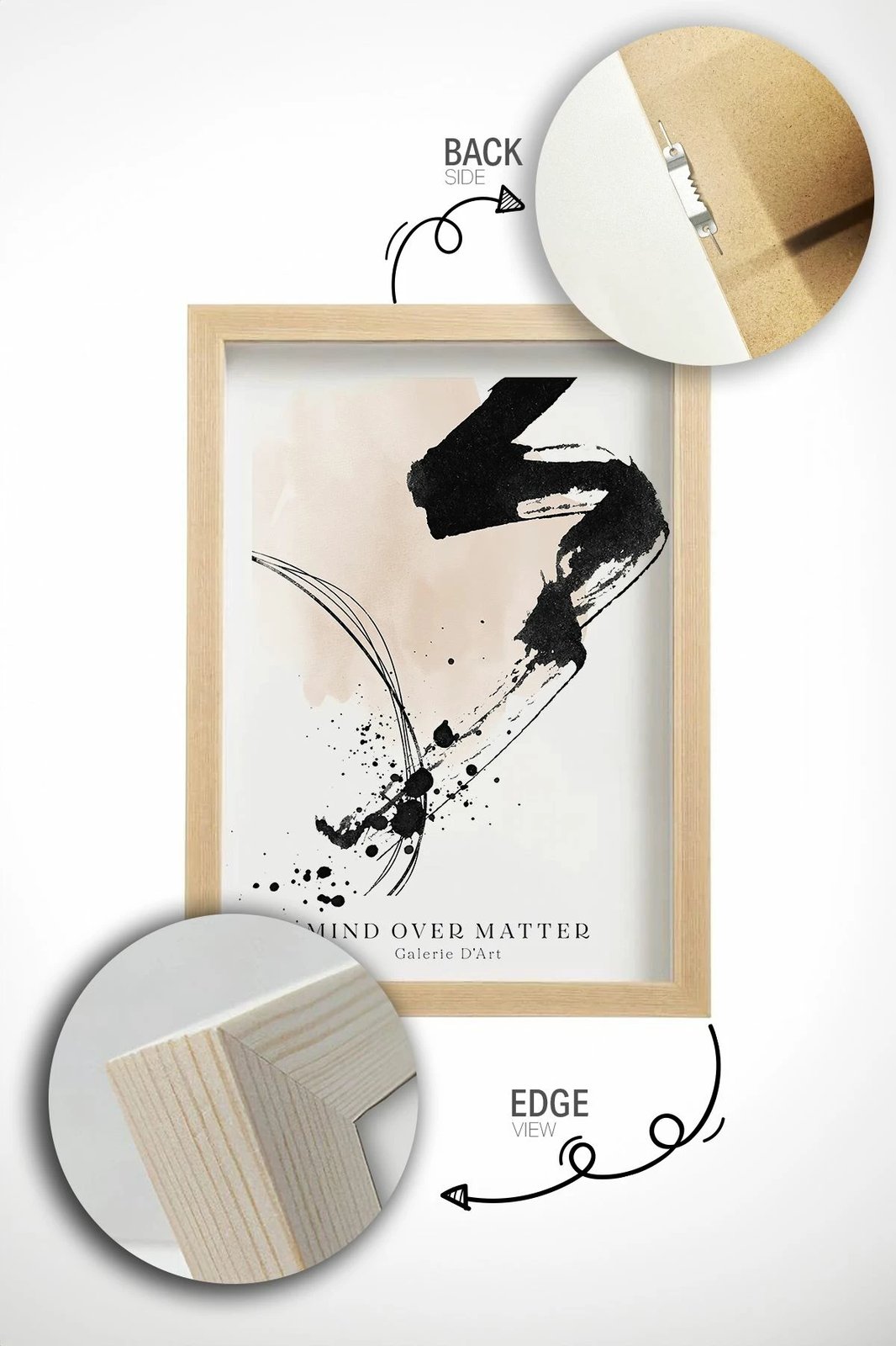 Piktura dekorative me kornizë (2 copë), Wallity, Artcerceve10