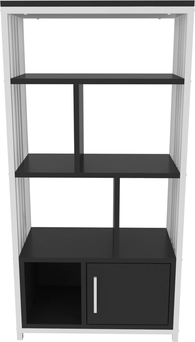 Raft librash Hanah Home, Valero, bardhë-antracit