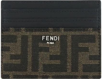 Mbajtës kartash Fendi, kafe